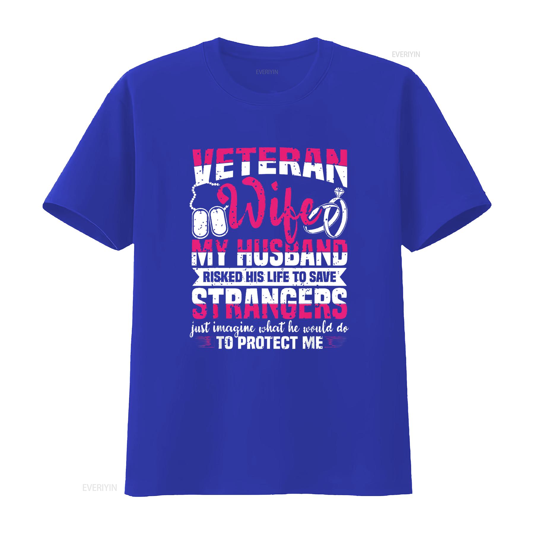 

Womens Veteran Wife Husband Soldier Saying For Military Women T Shirt Black 2XL vintage Washed Soft Casual Stretched graphic S