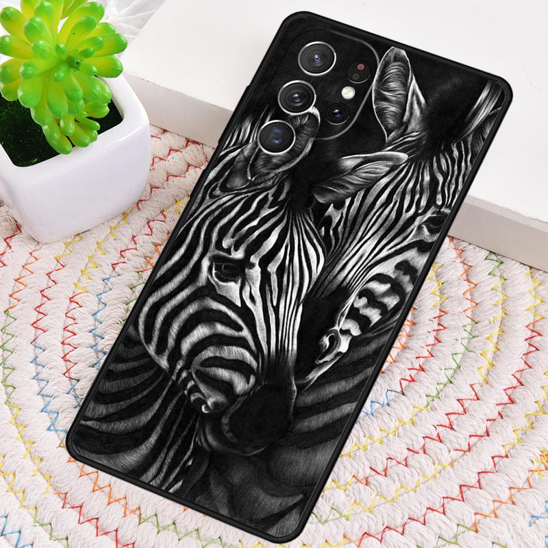 Zebra Animal TPU Phone Case For Samsung Galaxy note 10 pro S26 S25 S24 S23 S22 Ultra Plus S21 FE S20 Shockproof Cover