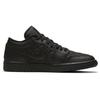 Jordan 1 Low Triple Black Quilted Women's DB6480-001