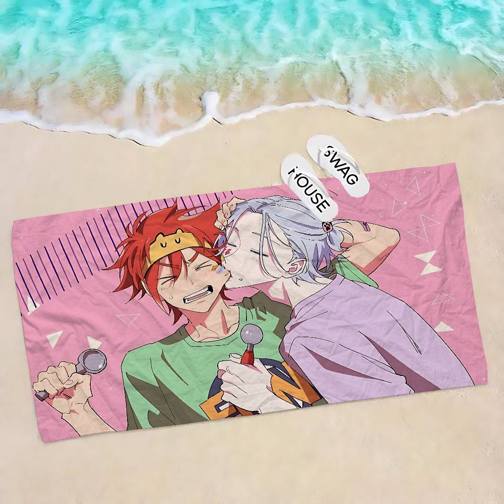 SK8 the Infinity Cartoon Big Microfiber Beach Towels Quick Dry Towel Sand Beach Towels Pool Towel for Travel Swim Pool Yoga