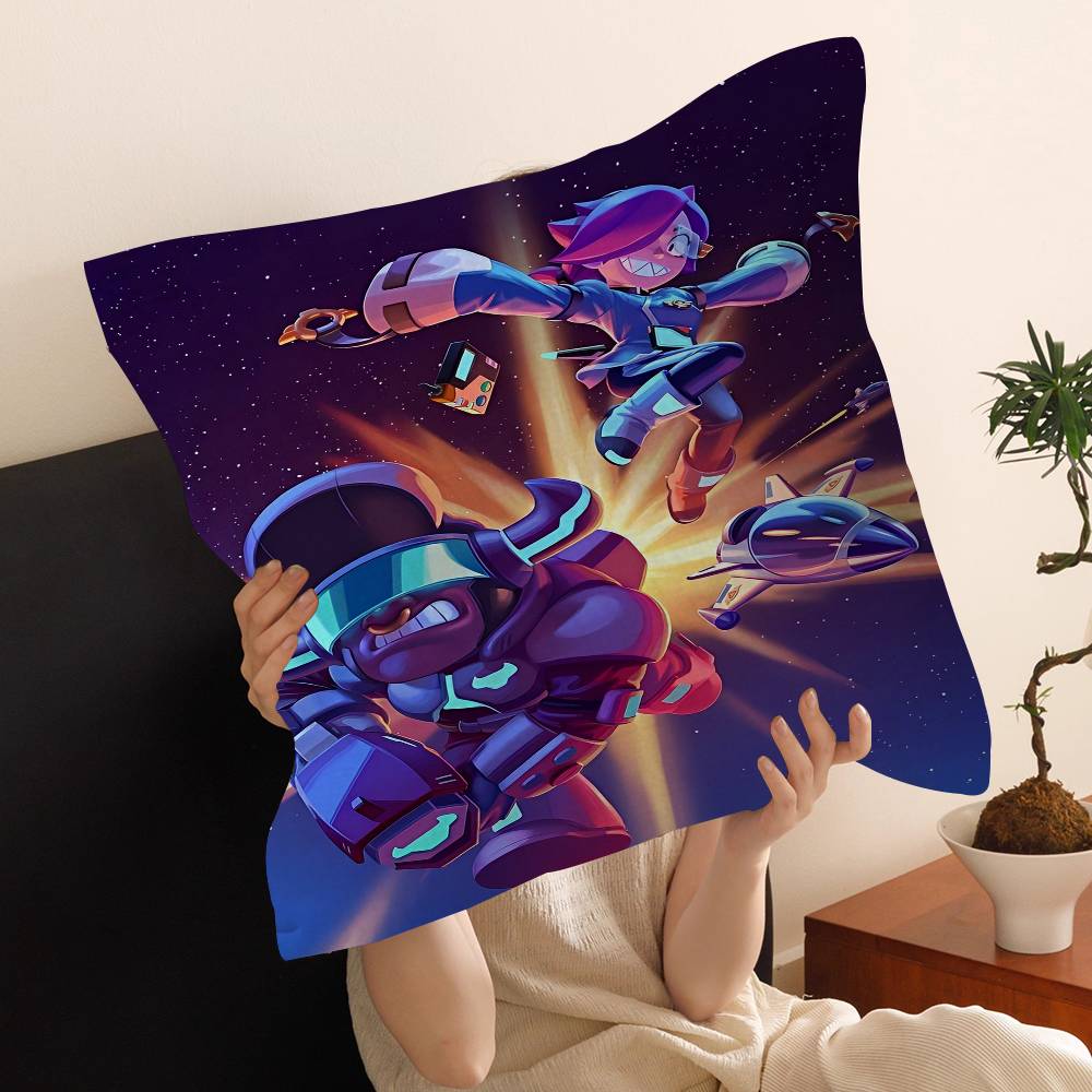 Game B-Rawl Game S-Stars Anime Cushion Cover Decorative Pillow Sofa Home Decor Case Pillow Cases