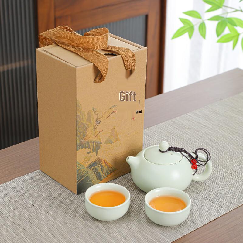 

Zhuangluhua Portable Ceramic Xishi Tea Set - Qianli Jiangshan