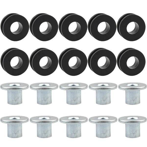 10/1pcs Motorcycle Rubber Grommets Gasket Kits Bolt Assortment Set Motorcycle Parts for Honda Yamaha Suzuki Motorcycle Grommets