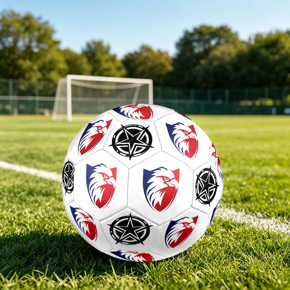 1PC Eagle Shield Emblem Star Compass Soccer Ball Size 5 Football Machine Sewn Indoor/Outdoor Universal Football S20