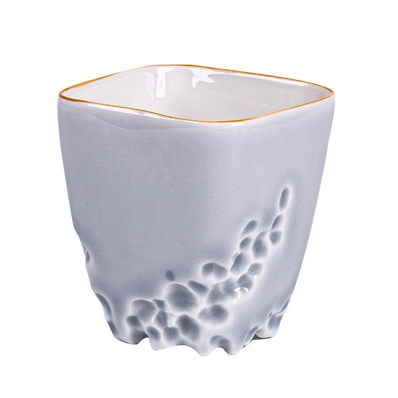 Keramický šálek na kávu, Kreativní porcelánové šálky na čaj Kung Fu v čínském stylu, Osobní nádobí pro jednotlivé nápoje, Hrnek na víno, Velkoobchod, 1ks