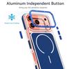Luxury Two Tone Border Clear Strong Magnetic Phone Case for 17 Air 16 15 14 Plus 13 12 17 Pro Max 16e For Magsafe Cover