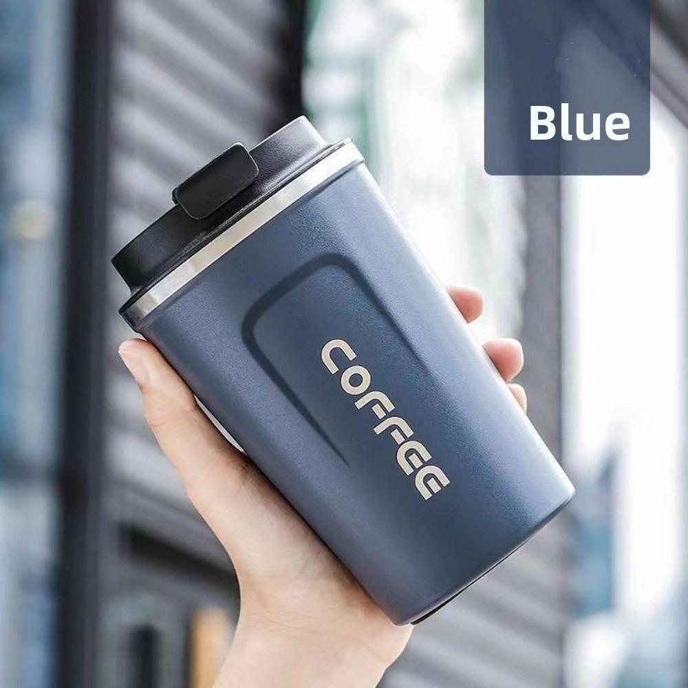 

380ml/510ml Travel Thermal Mug Thermal Insulation Travel Mug Simple Coffee Insulated Cup Kids синій