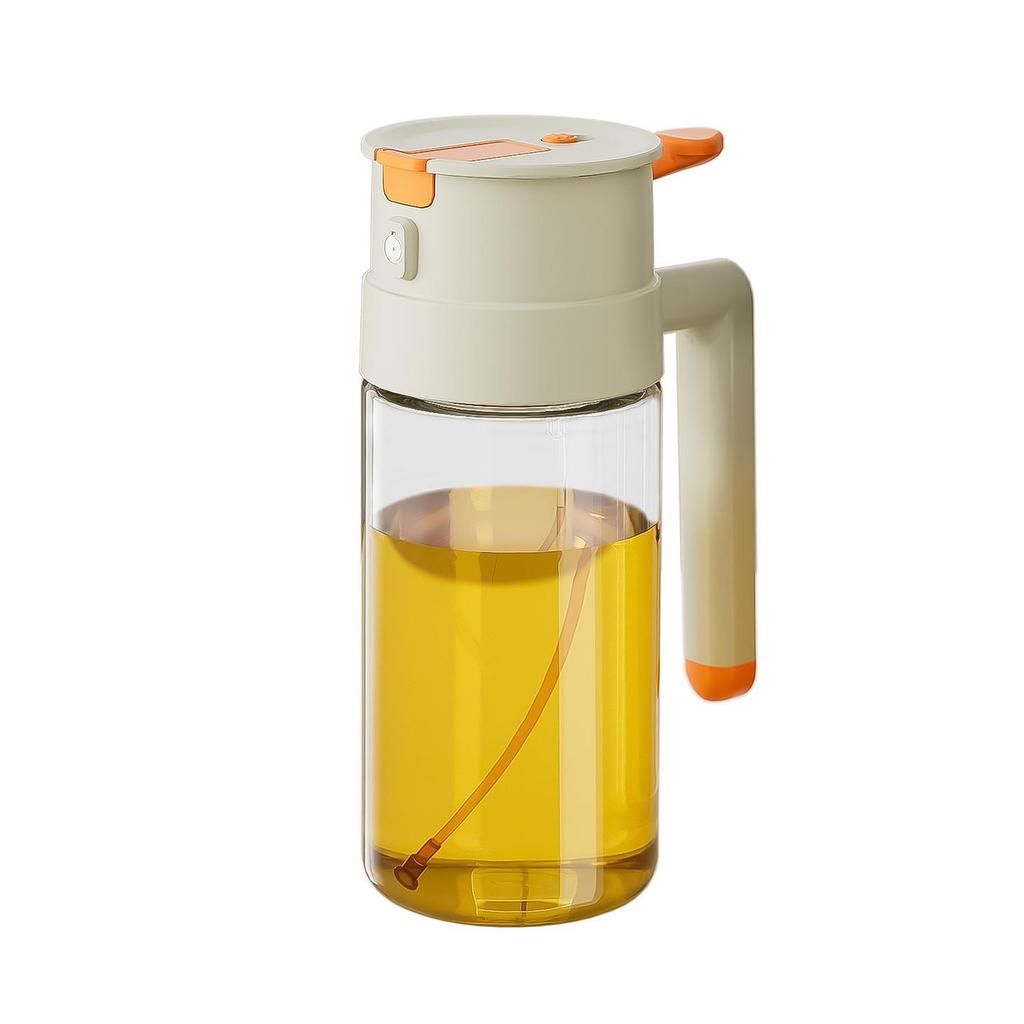 Dual-Use Glass Oil Sprayer & Bottle - Pourable, Atomizing Kitchen Oil Spray Bottle