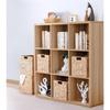 Square Wicker Baskets Cube Storage Bins, Water Hyacinth Hand-Knitting Storage Baskets, 1 Pcs Storage Basket Convenient