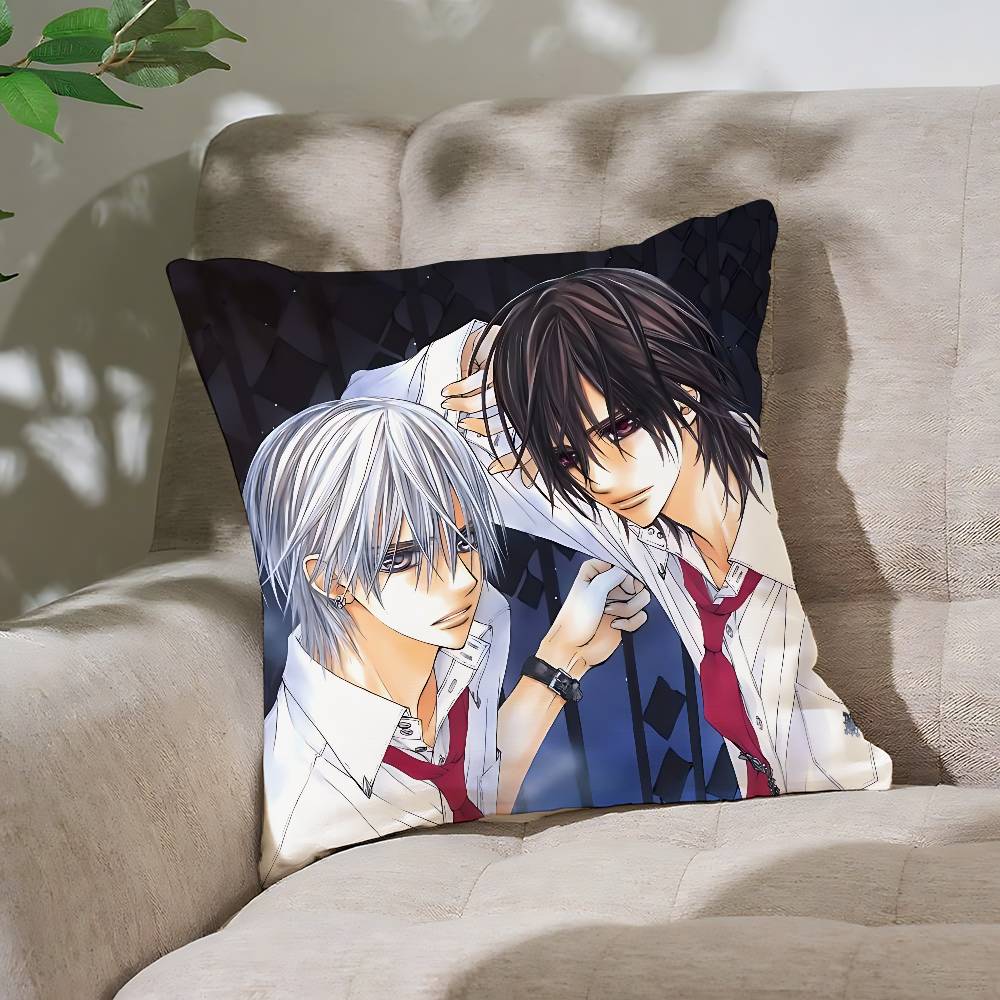 Vampire Knight Anime Kissenbezug Überwurf-Kissenbezug Nordischer Vintage-Stil Kissenbezüge Zuhause Wohnzimmer Sofa Couch Sitz