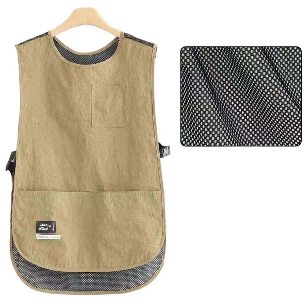 Waterproof Stain-Resistant Apron Breathable Durable Fabric Kitchen Aprons Nylon Vest Style Anti Dirty Coffee House Uniform
