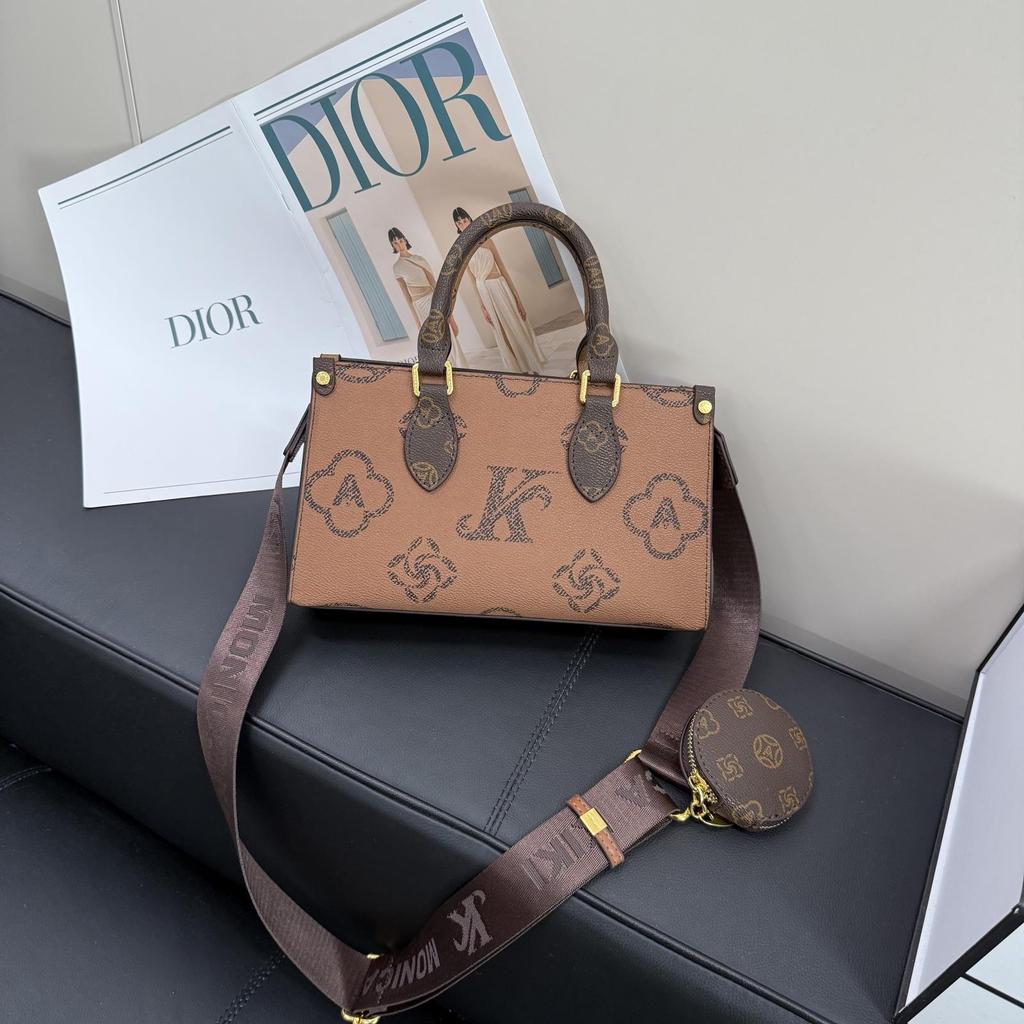 New Style Fashion Old Flower Tote Bag Onthego Portable Shoulder Oblique Span Women's Bag