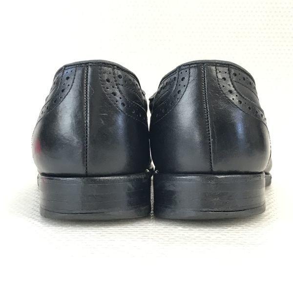 80s-90s USA Vintage Allen Edmonds Lombard Goodyear Welt Wingtip 9.5D / 27.0cm / Black(USED)