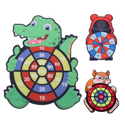 Cartoon Animal Dart Board Target Sports Game Toy For Children 4 To 6 Years Old Outdoor Toy Kids Indoor Sticky Ball Creative Gift
