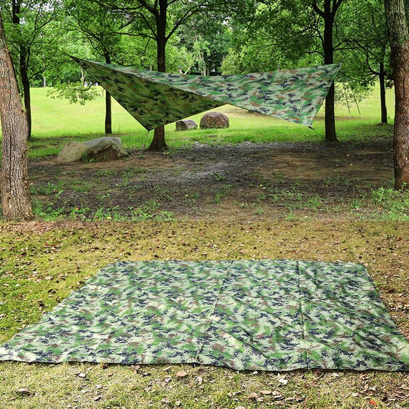Hamaca Grande Lona Impermeable para Tienda de Campaña Lona Ligera Portátil Impermeable Ripstop Fácil de Doblar Refugio Solar Protección UV