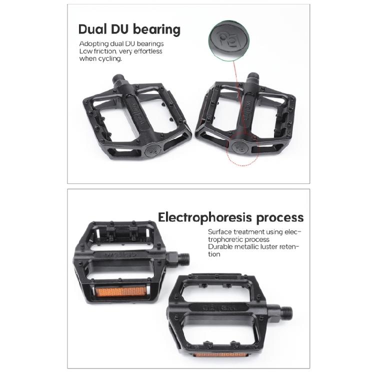 Mountain Road Bike Pedals Alloy Lightweight Bike Pedals Non-Slip Bicycles Pedals