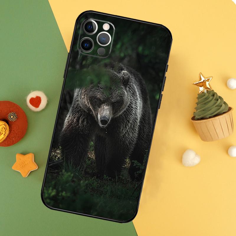 Grizzly Bear Phone Case For iPhone 17 17Air 16 15 14 13 11 12 Pro Max 12 13 Mini 16E Shockproof Cover