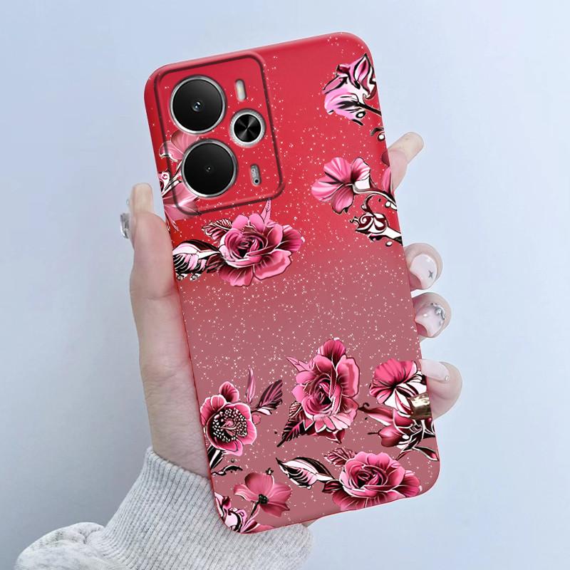 Cases For OPPO Realme 14 14T 5G Casing Fashion Flower Astronaut Girl Design Soft Silicone TPU Cover For Realme14T realme14 Coque