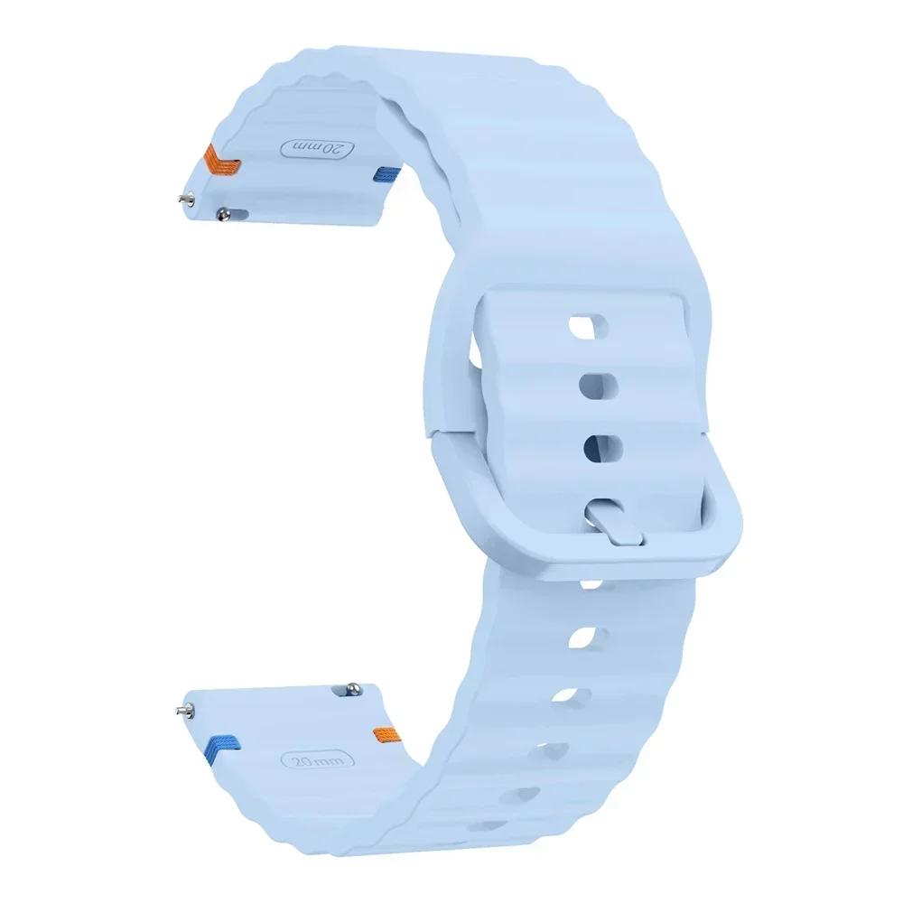 20mm 22mm Watch Silicone Band For TicWatch Pro 3 Ultra Strap For TicWatch GTW/GTX/S2/E2/E3/GTH Replacement Soft Sports Bracelet