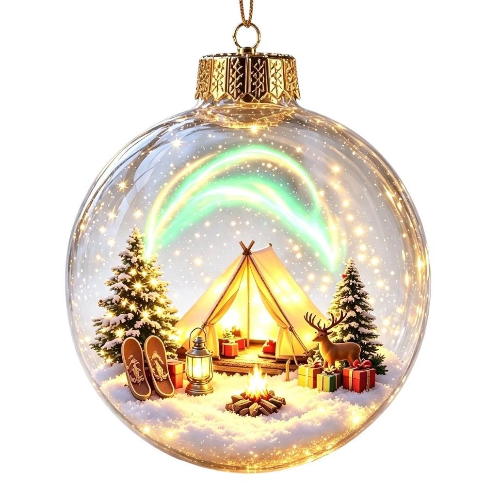 Acrylic Xmas Tree Pendants Pre-Lit Holiday Ornament Ball NEW Party Ornament Home Decor