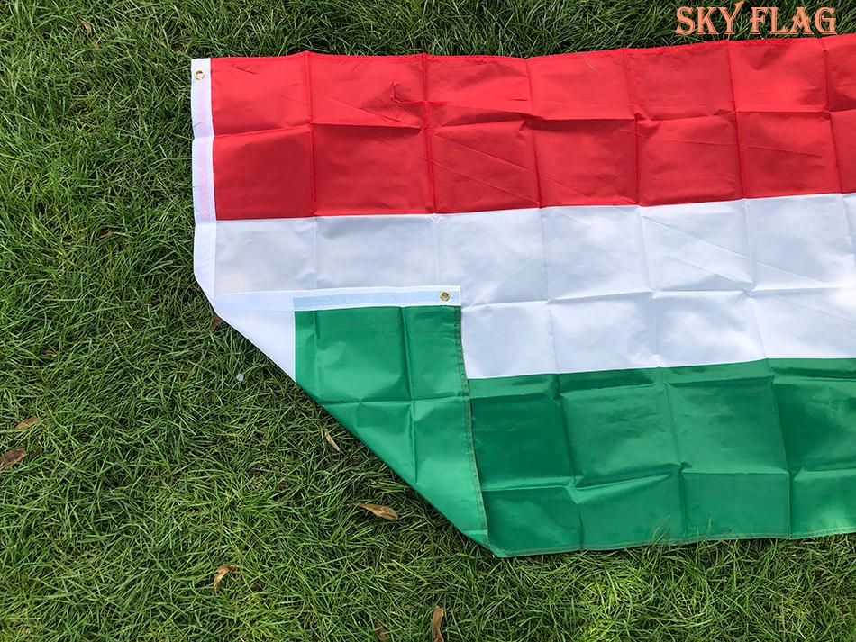 (BANDIERA DEL CIELO)Bandiera dell'Ungheria 90x150cm Le bandiere appese in poliestere dell'Ungheria Bandiere dell'Ungheria e Decorazione per interni ed esterni