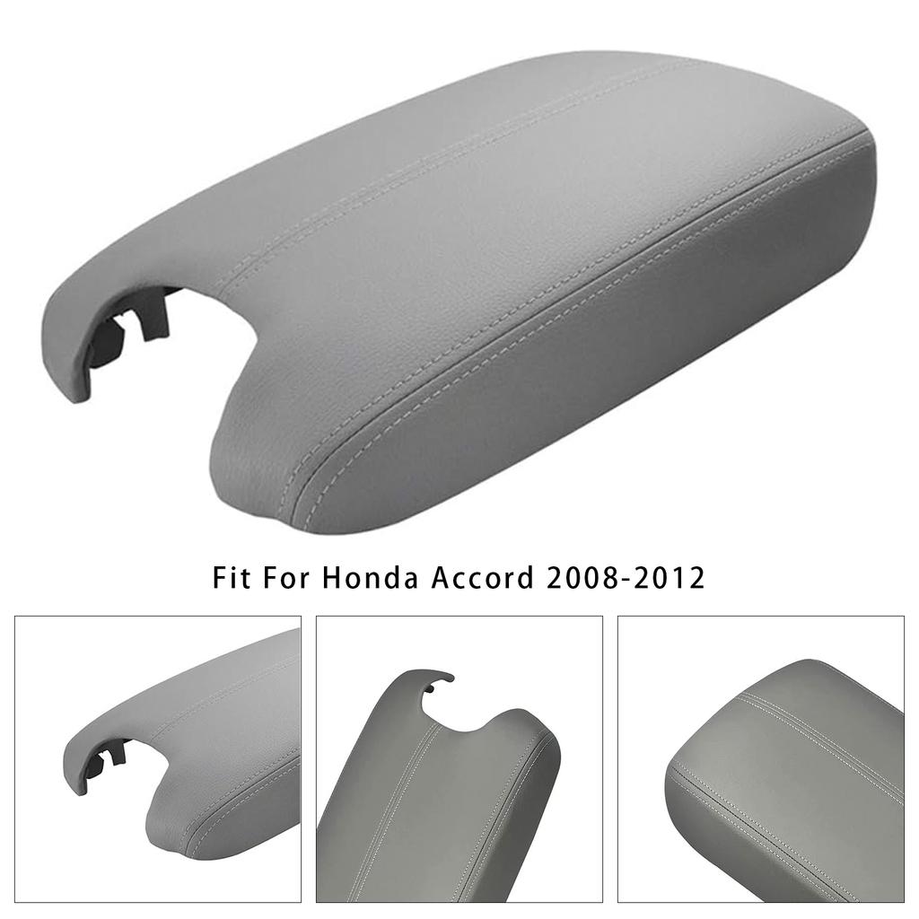 Gray Leather Armrest Centre Console Lid For Honda Accord 2008-2012
