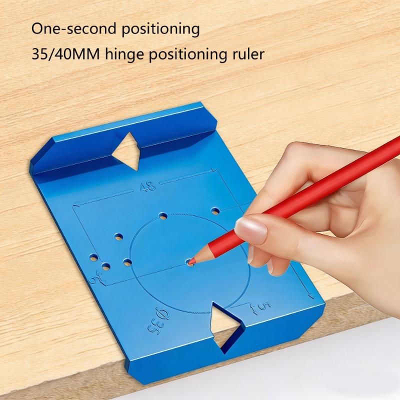 Concealed Hinge Jig Hole Drilling Guide Locator Plastic Hinge Boring Template For Cabinet Door 35mm Application