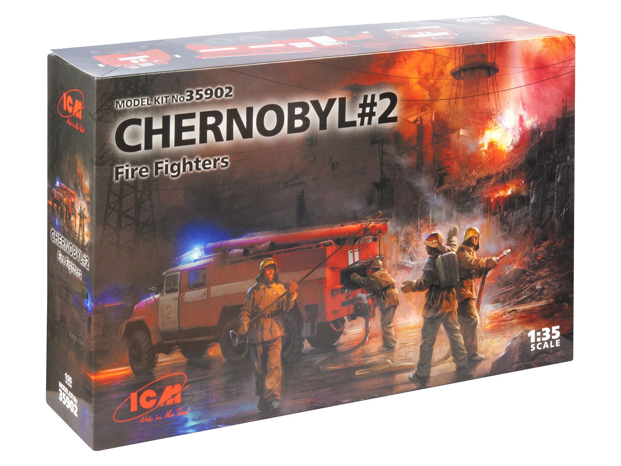

ICM Chernobyl Fire Brigade Set Plastic Model Kit 35902 1/35 #2 чёрный