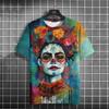 Mexican Skull Day Of The Dead Graphic T Shirt For Unisex WoUnisexs Graffiti Clothing Horror Goth T-shirts Fashion Streetwear Tops Tees
