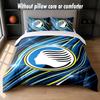 Set Biancheria da Letto Design Atalanta FC 1 Copripiumino + 2 Federe Morbido Traspirante Biancheria da Letto per la Casa