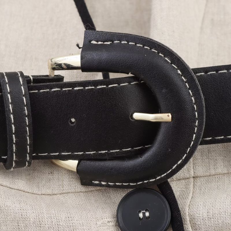 Kaslead New Women clothes Western Style Fashion With Belt Blended Midi Dress 3655939 052