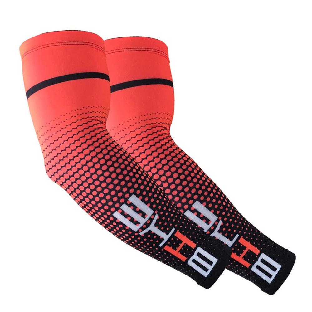 2Pcs Summer Sun Uv Protection Women Arm Sleeves Reflective Night Cycling Running Arm Warmers Cover Men Sports Armguards Cuff