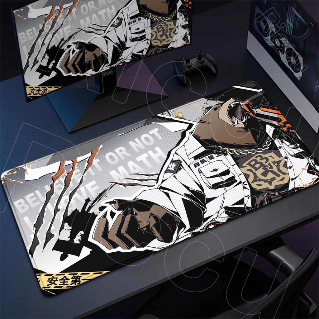 Large Laptop Gaming Zenless Zone Zero Mouse Pad xmm Stitch Edge Thicken Playmat Kawaii Ellen Joe Speed Keyboard Table Mats