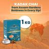 Samaara Tea 1kg | CTC Assam Premium Black Leaf Tea | Chai Patti Powder | Box 1 kg