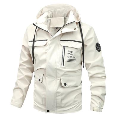 Spring and Autumn New American Waterproof Mountain Jacket Men's Casual Mountaineering Tooling Jacket