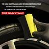 2025 New Advanced Tire Cleaning Compound Car Wheel Restorer Cream Automotive Tire Revitalizing Wax Including Sponge for Vehicles
