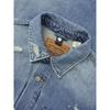 Levis Ripped Casual Comfortable Loose Denim Jacket Men Jackets Denim-Blue 0017L-0000