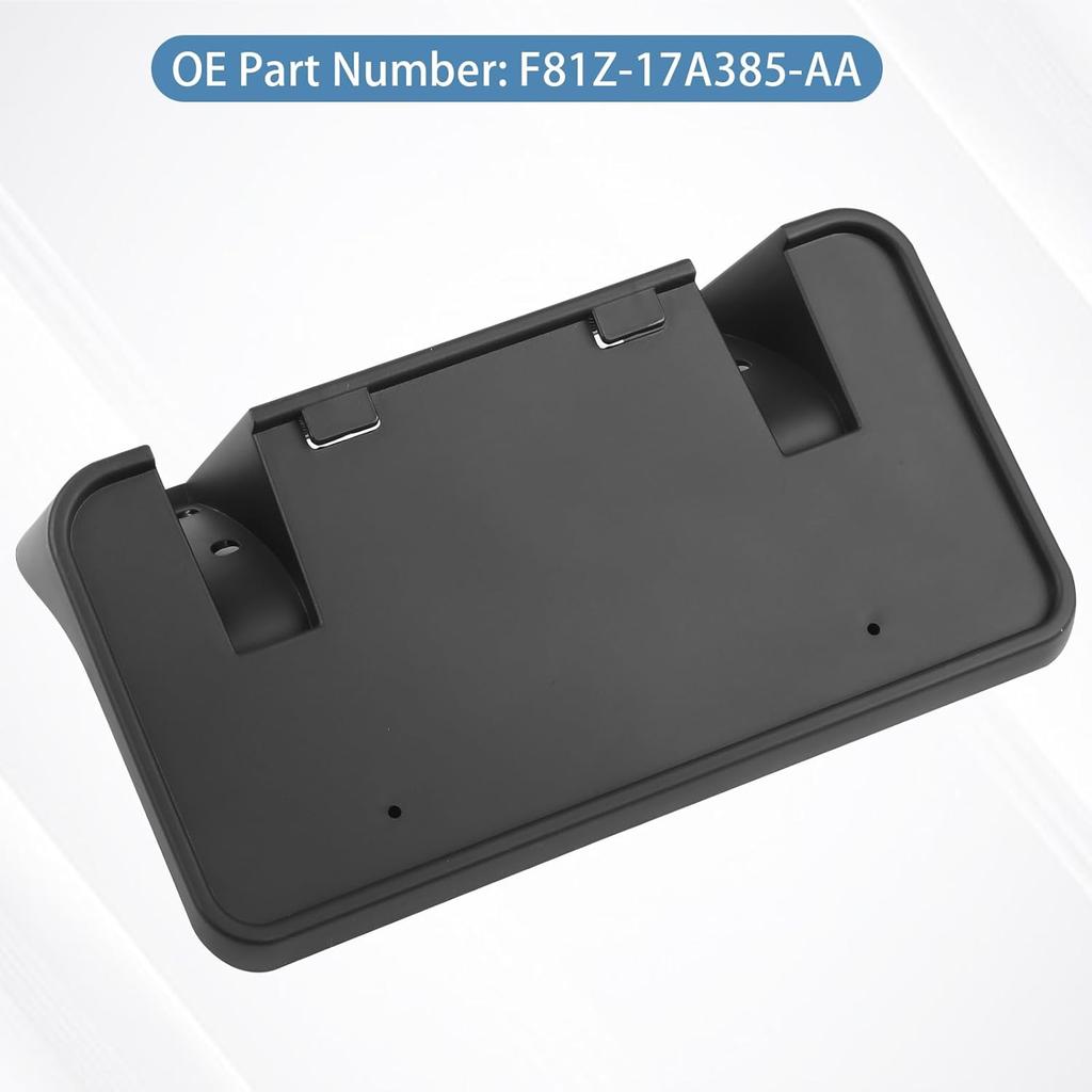 Replacement For Front Bumper License Plate Frame Bracket 1999-2004 Ford F250 F350 F450 F550 Super Duty 2000-2004 Ford Excursion F81Z-17A385-AA