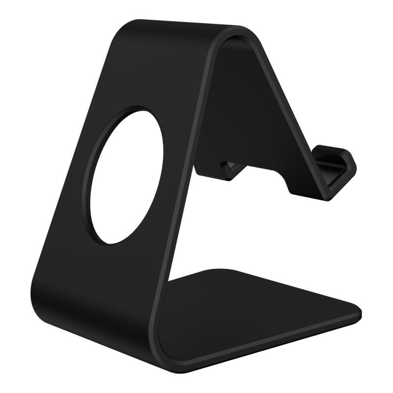 Desktop Phone Holder , Phone Holder Stand Aluminum Aluminium metal+ABS+Silicone чёрный
