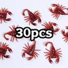 50Pcs Realistic Bugs Funny Toy Fake Cockroach Novelty Insects Halloween Prank Simulation Tricky Disgusting Scary Party Supplies