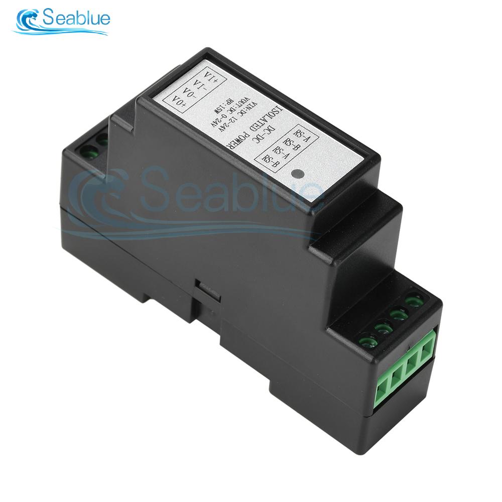 

15W DIN-рейковий комутаційний блок живлення DC-DC 12-24V на 0-24V Ізольований перетворювач з комунікацією Modbus/RS485 для систем PLC