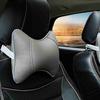 2pcs/set Car PU Headrest Seat Neck Pillow Four Seasons Common Bones Pillow Car Headrest Neck Pillow