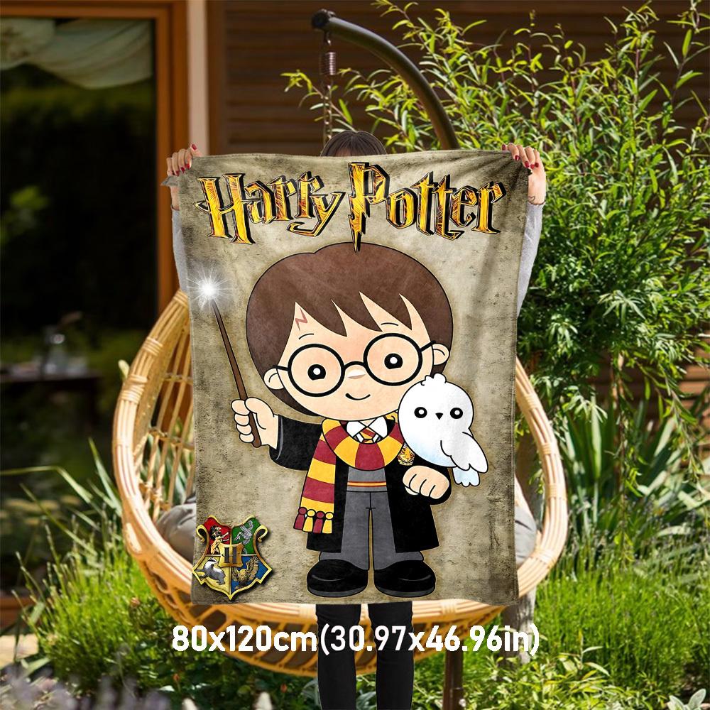 1 Stück Harry Potter, Hogwarts, Hedwig Outdoor Flanell Überwurfdecke Ganzjahres Weiche Wärme, Heimdekoration 1031165