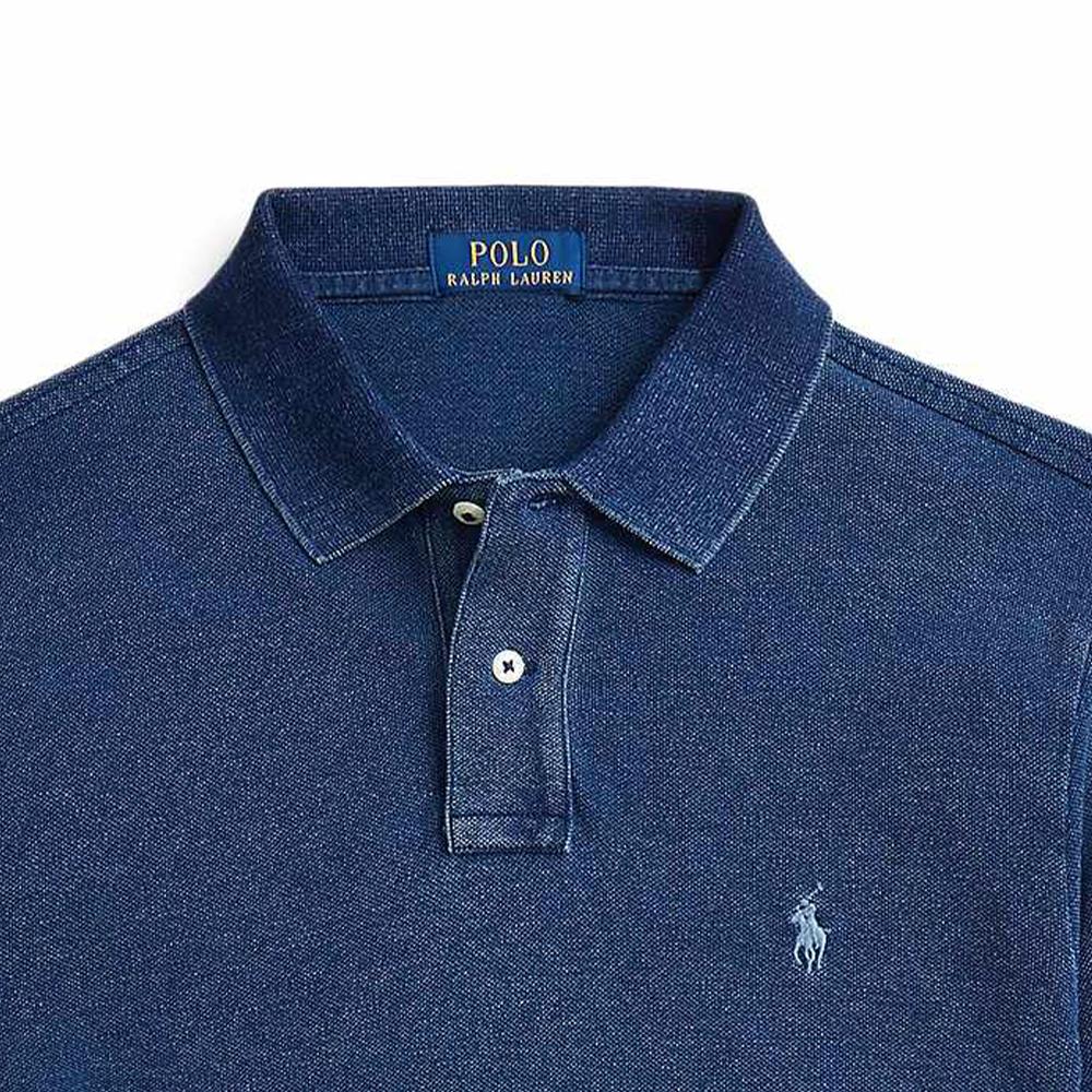 Polo Ralph Lauren Solid Slim Fit Long Sleeve Polo Shirt Men tops Deep-Indigo MNPOKNI16824218-400