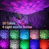 Starry Projector Galaxy Night Light with Ocean Wave Music Speaker Sky Light Projector for Bedroom Decor Kids Birthday Gift Party