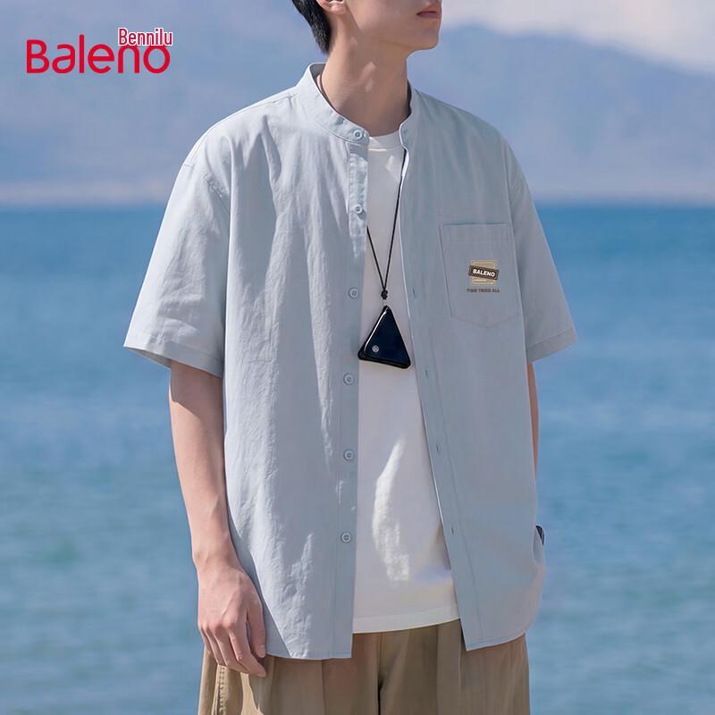 Baleno Men s Summer Henley Short-Sleeve Shirt