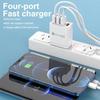 Colorful 4-Port USB Travel Charger 5V/2.4A Fast Charging Australian Standard