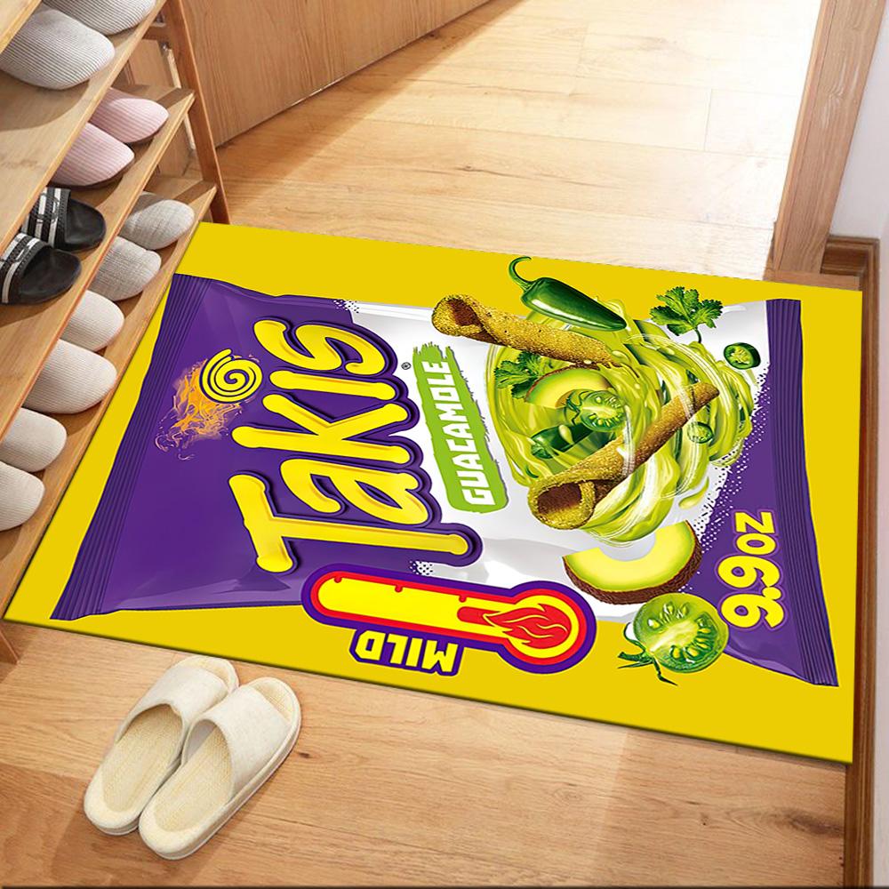 Limitierte Edition Takis Churro Geschmack Quadratische Teppiche sind eine großartige Wahl für Wohnzimmer, Schlafzimmer, Heimdekoration und als Geschenke.