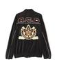 AVIREX VELOUR RAGLAN SLEEVE STAND ZIP A.C.D black 783-5230024