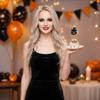 8pcs Halloween Pumpkin Cake Toppers Set Halloween Dessert Decoration Picks DIY Craft Supplies for Party Table Centerpiece